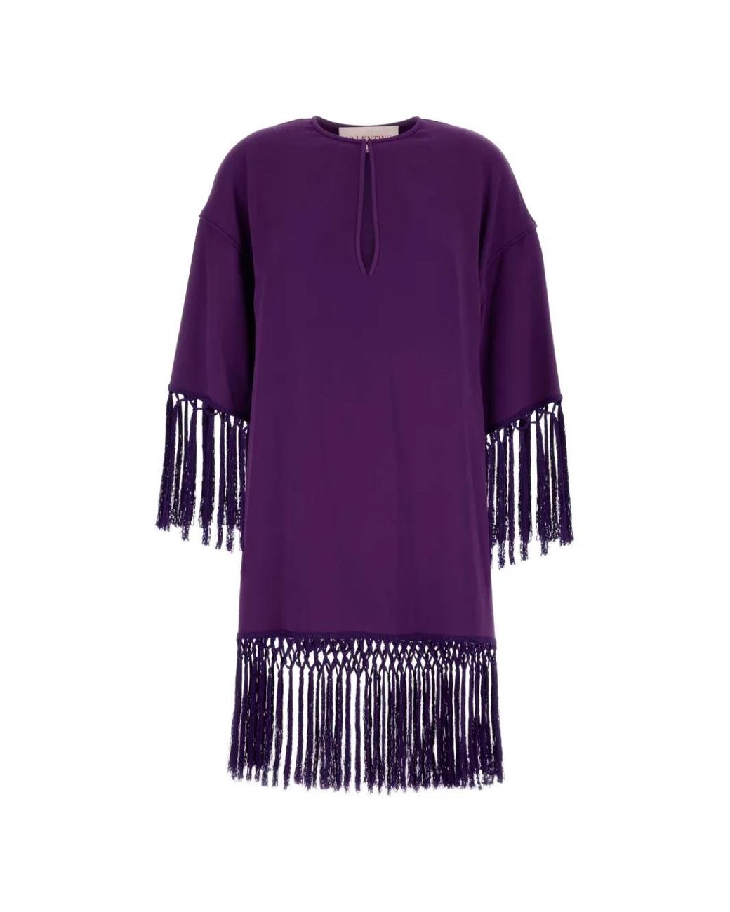 Valentino Garavani Purple Cady Couture Midi Dress