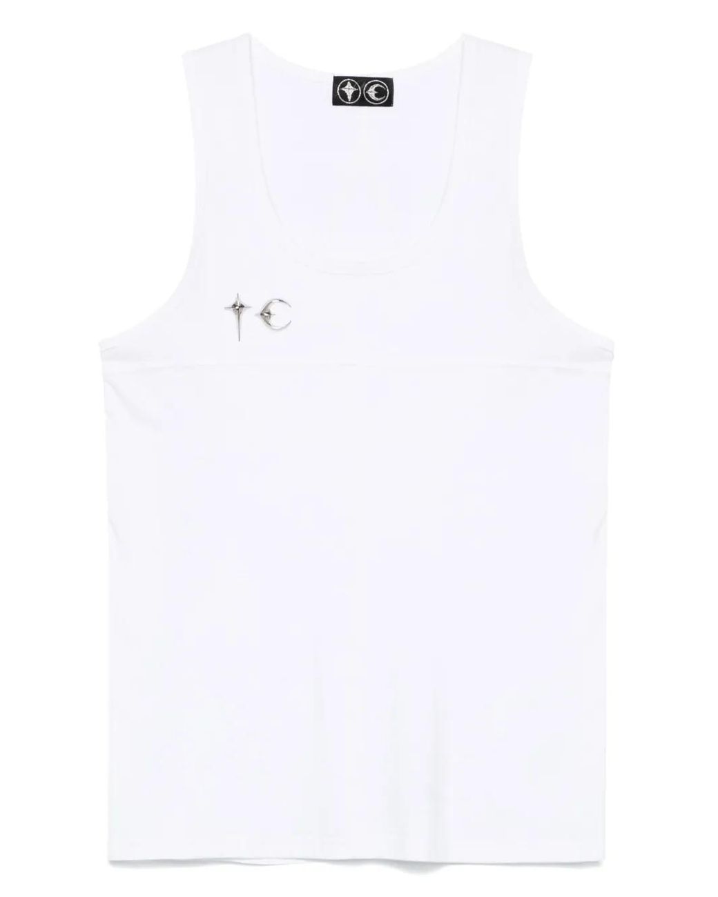THUG CLUB White Tc Tank Top for men