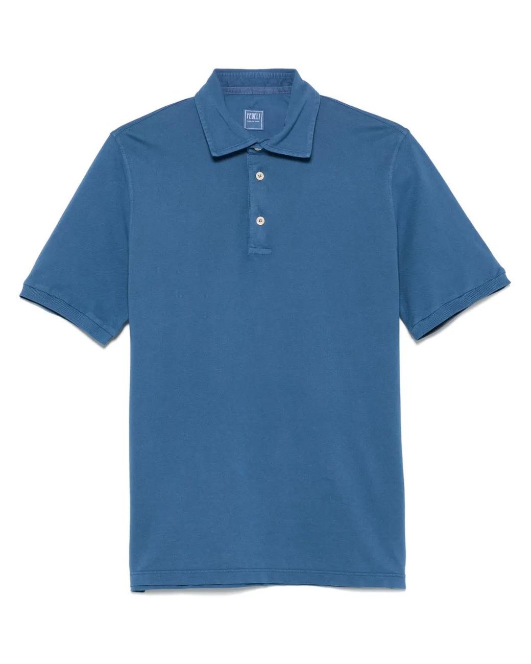Polo De Piqué Fedeli de hombre de color Blue