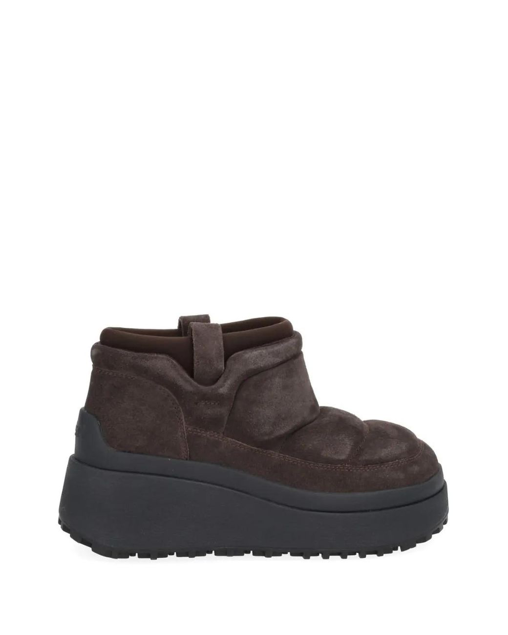 Ash Brown Gefütterte Plateau-Stiefel