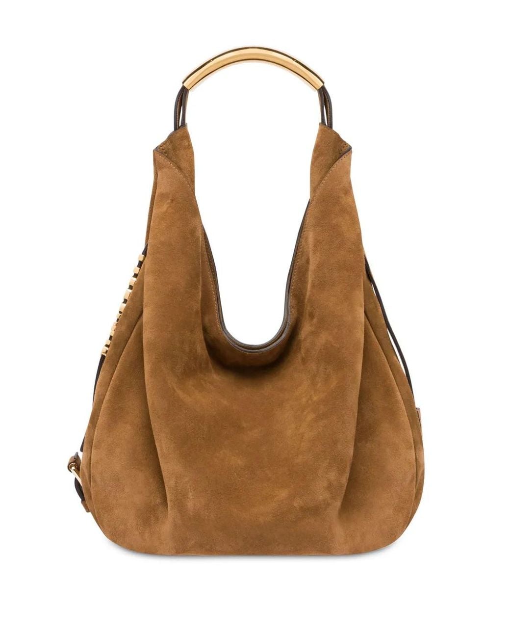Moschino Brown Soft Leather Shoulder Bag