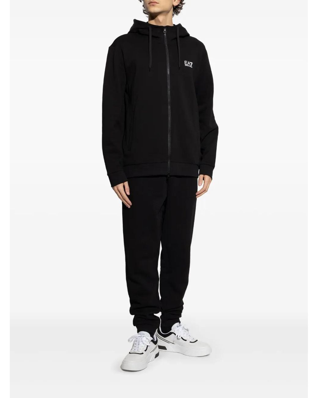 EA7 Black Core Identity Tracksuit for men