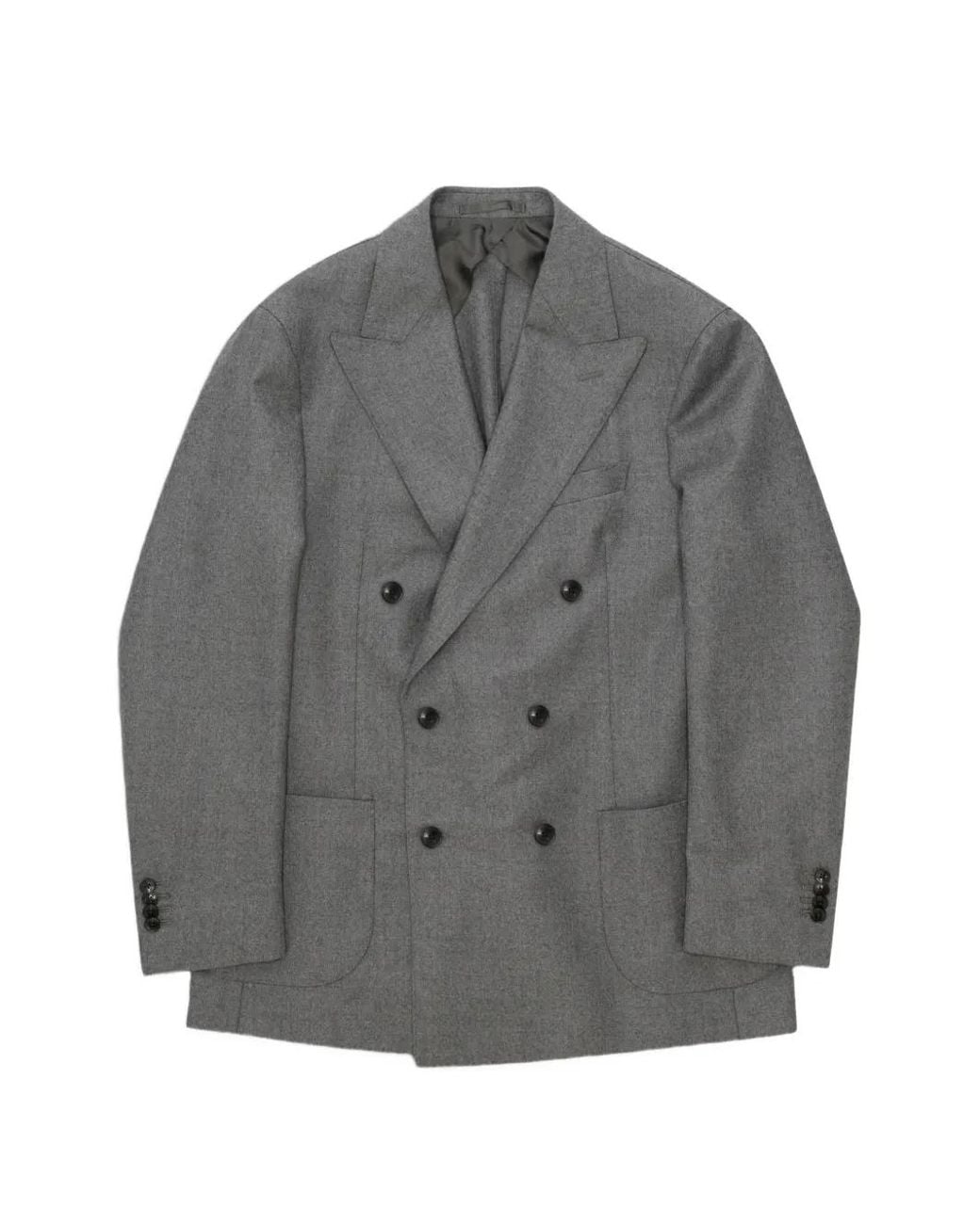 Fortela Gray Totò Double-Breasted Suit (Set Of Two) for men