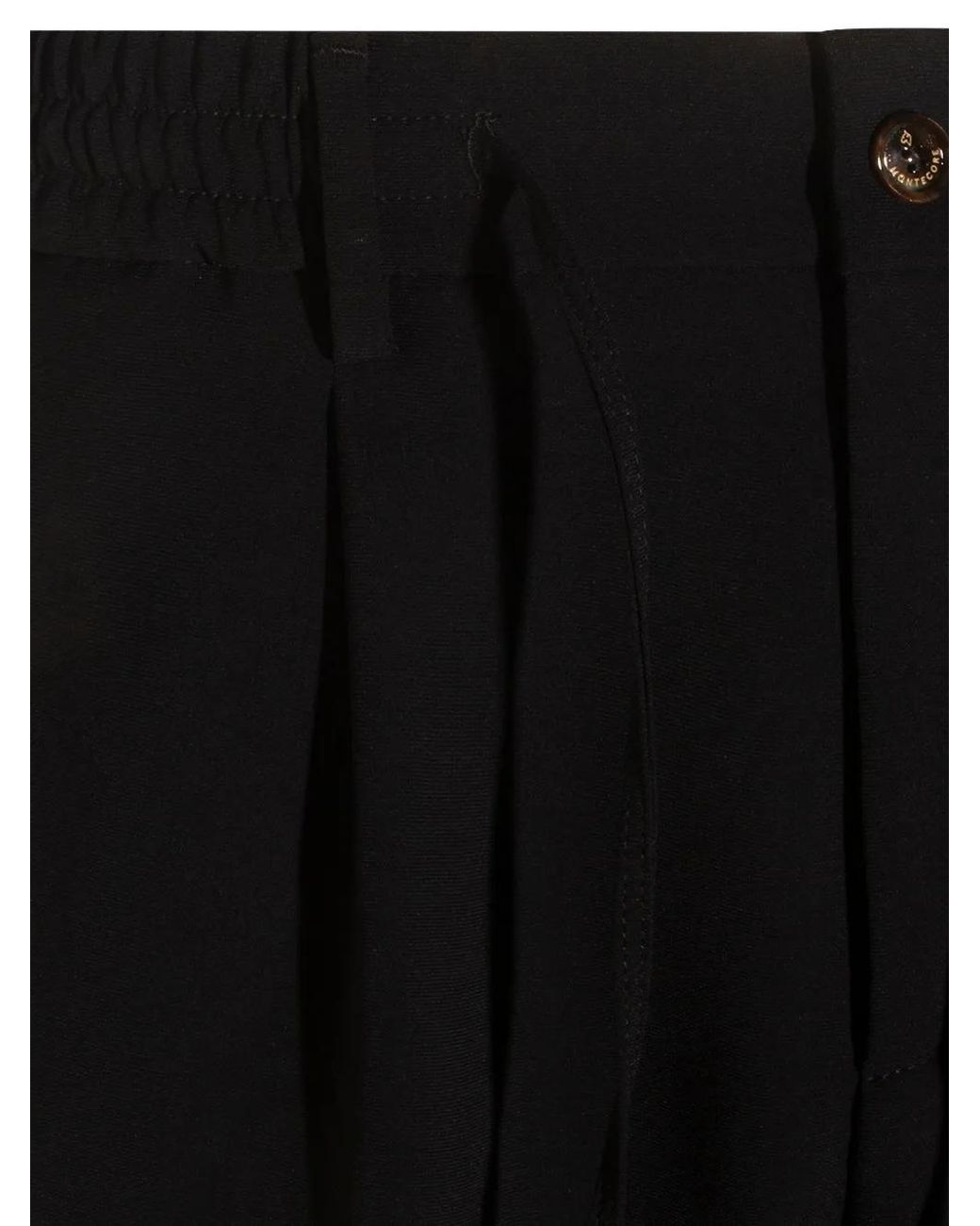 Montecore Black Drawstring Trousers for men