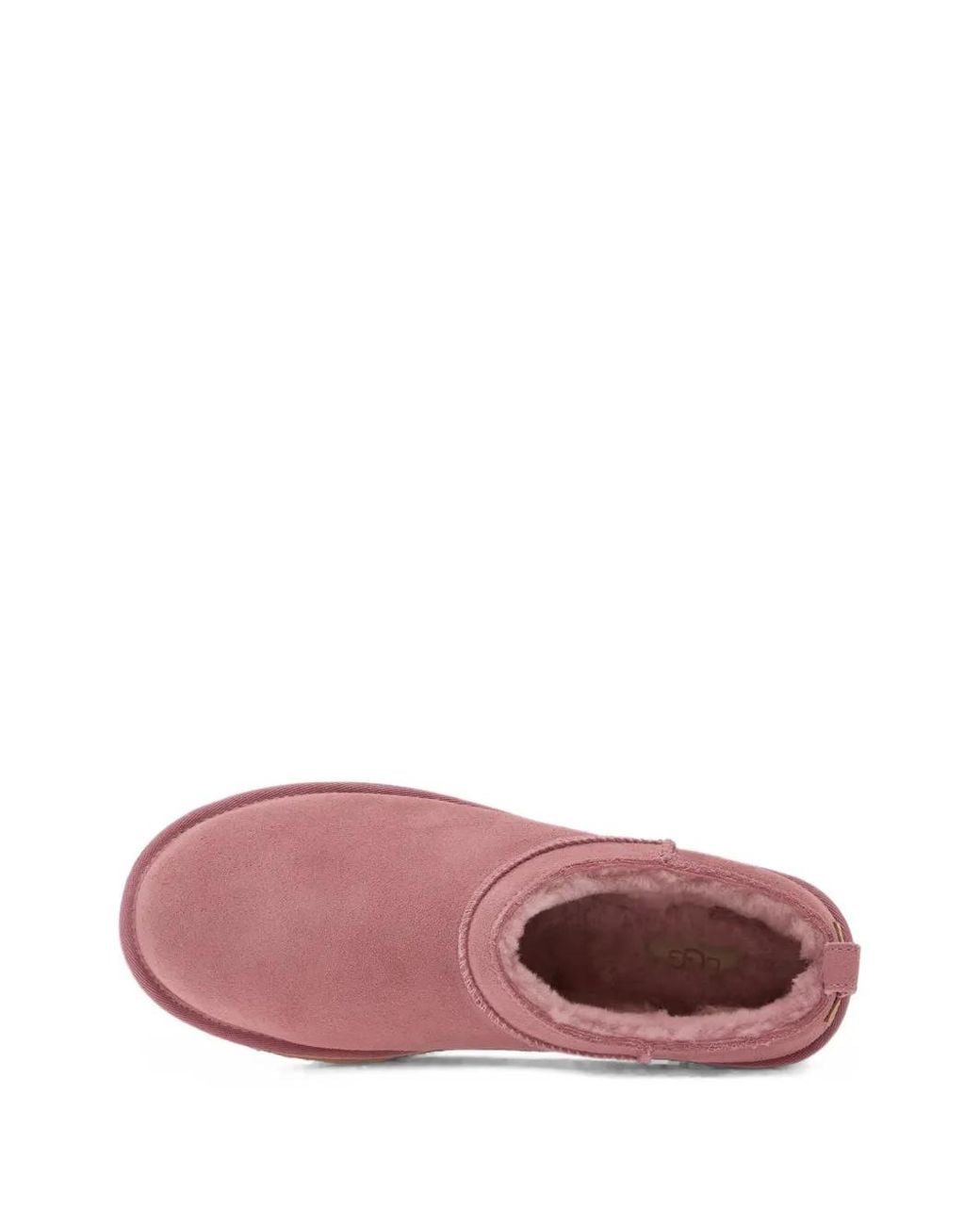 Ugg Pink Classic Micro Shearling-Lined Suede Ankle Boots
