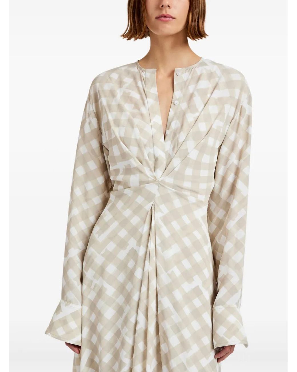 Proenza Schouler Natural Keria Midi Dress