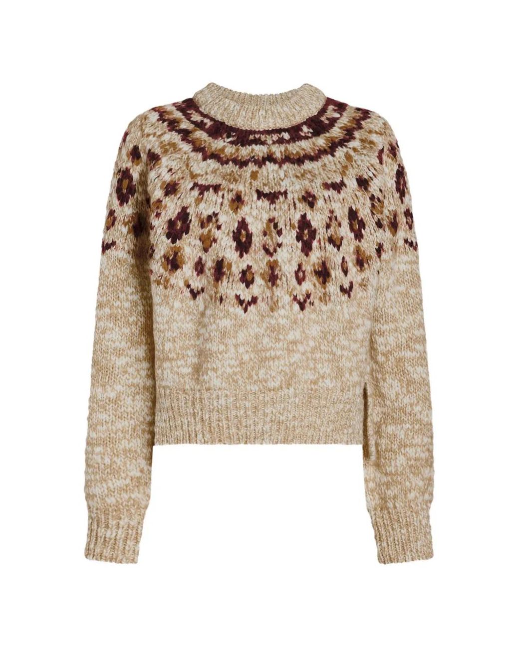Proenza Schouler White Lizzy Fair Isle Sweater