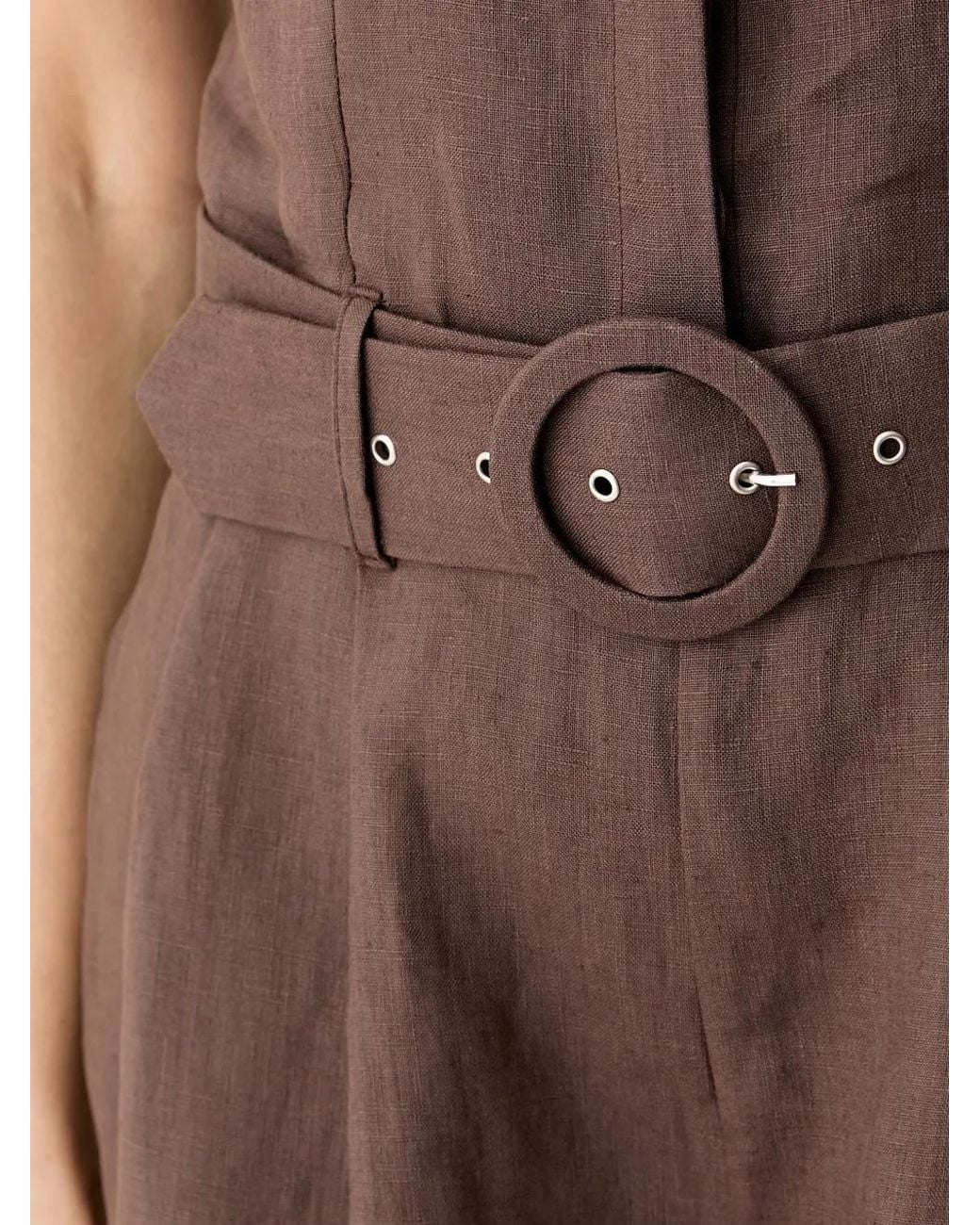ViCOLO Playsuit Met Ceintuur in het Brown