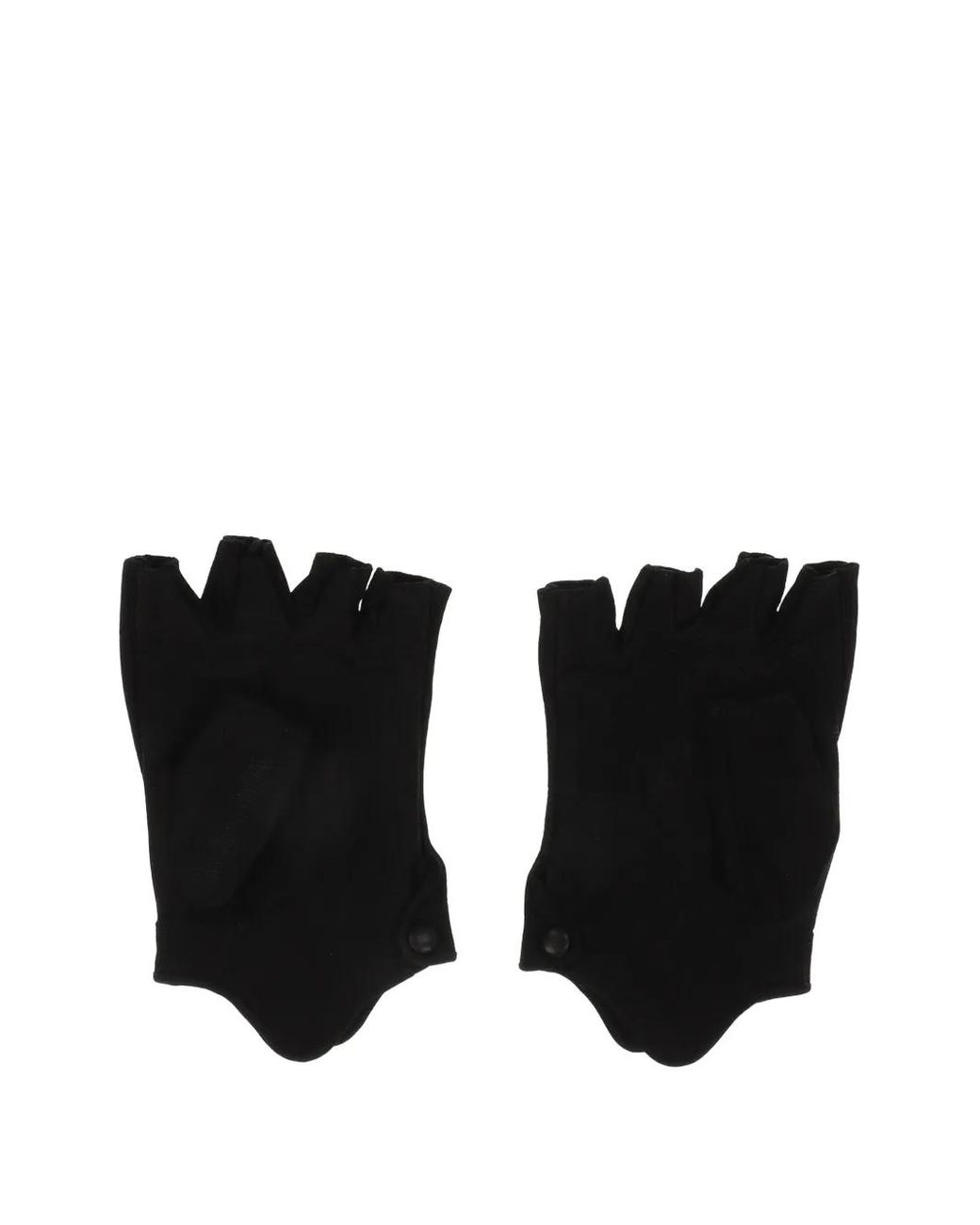 Troubled Waters Black Slayer Fingerless Leather Gloves for men