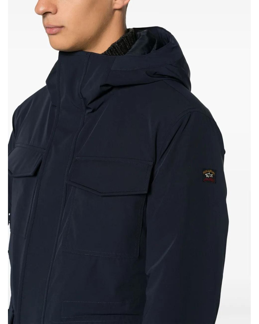 Paul & Shark Blue Save The Sea Typhoon Field Jacket for men