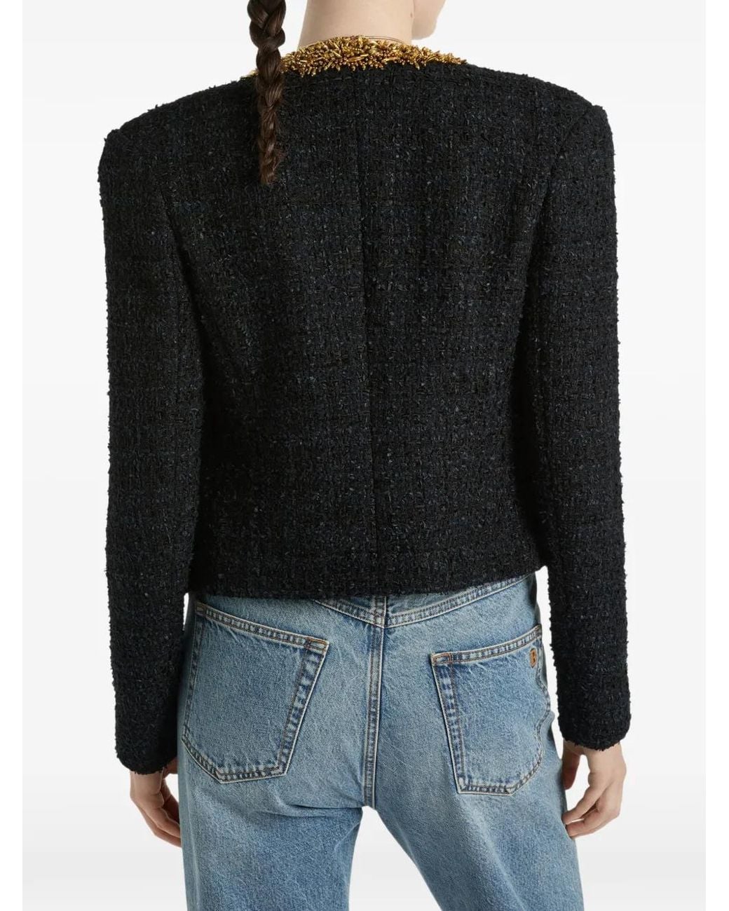 Balmain Tweed Jack in het Black