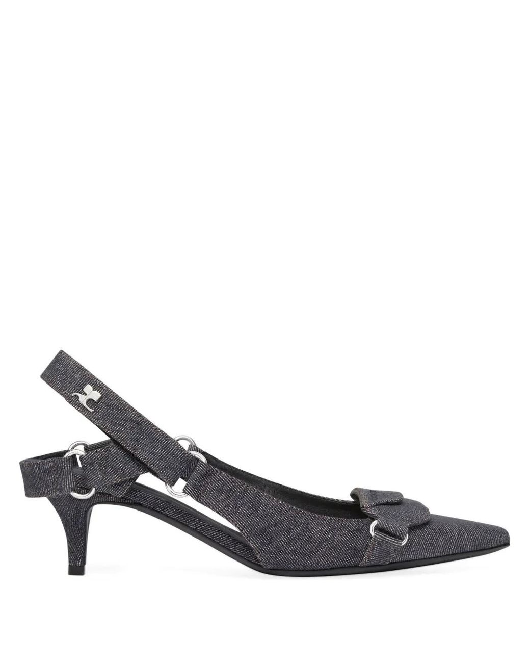 Courreges Gray Racer Pumps