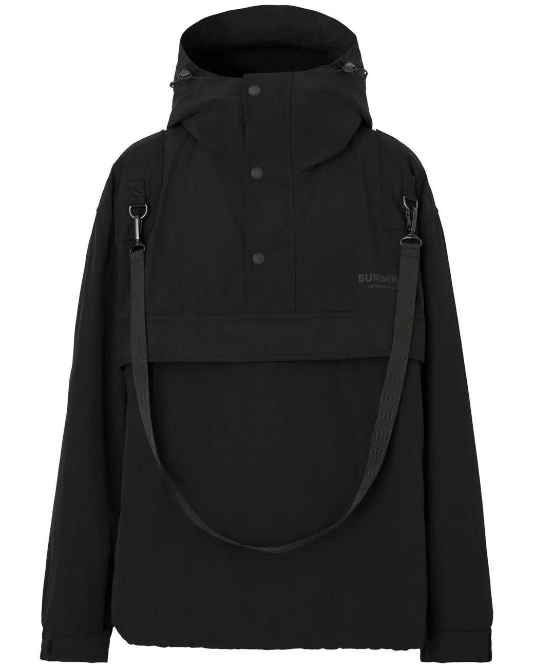 Burberry Windjack Met Logoprint in het Black voor heren