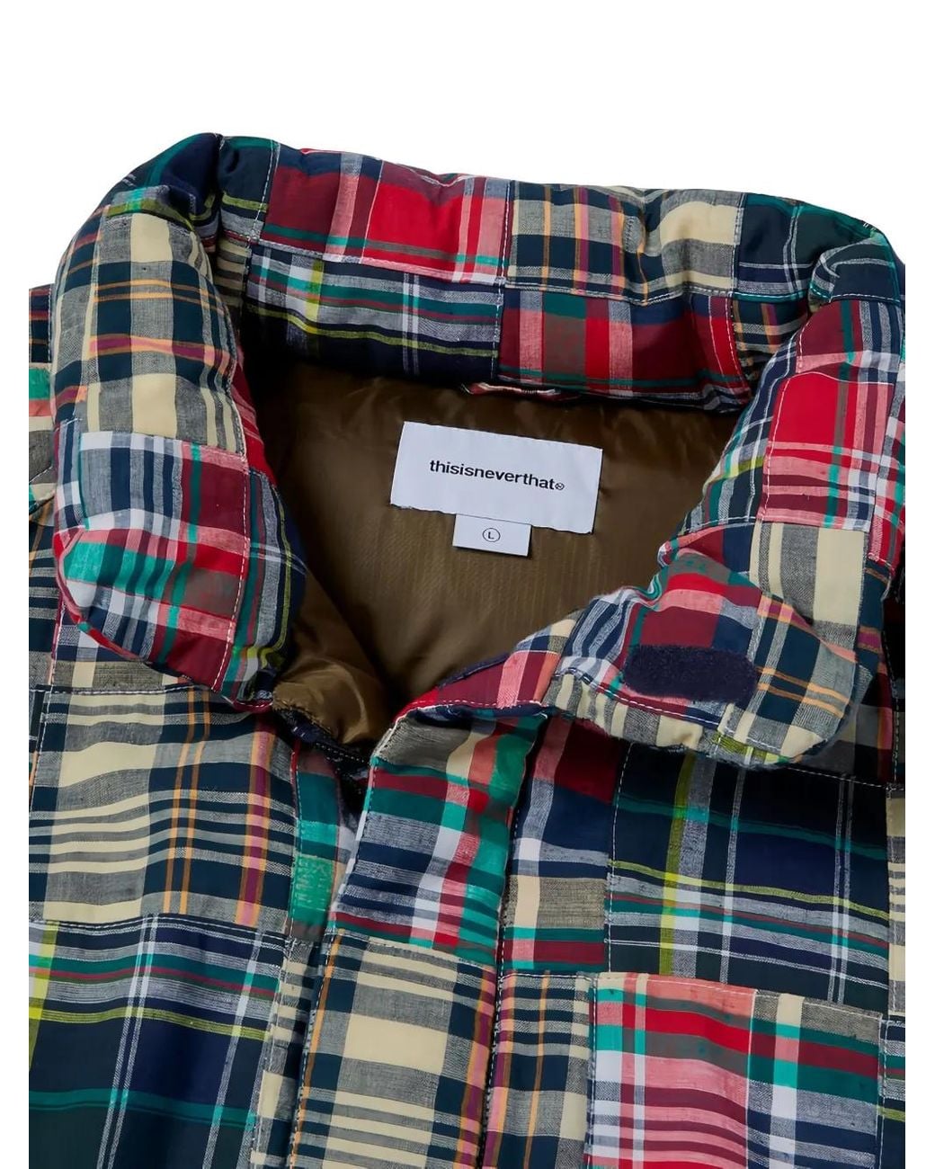 Thisisneverthat Blue Patchwork-Design Jacket for men