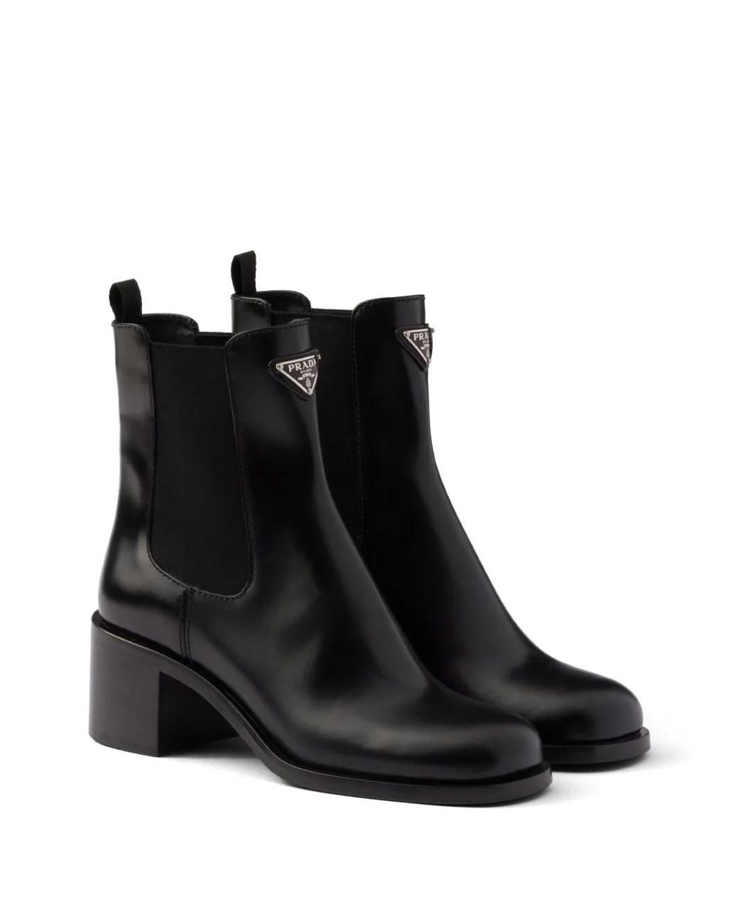Prada Black Ankle Boots Shoes