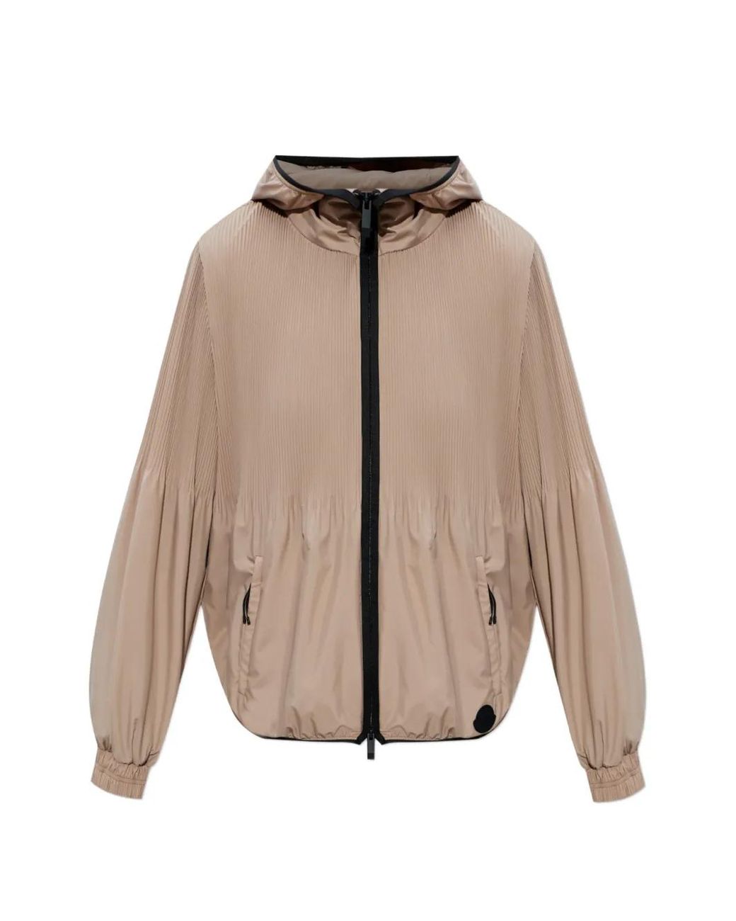Chaqueta Con Parche Del Logo Moncler de color Natural