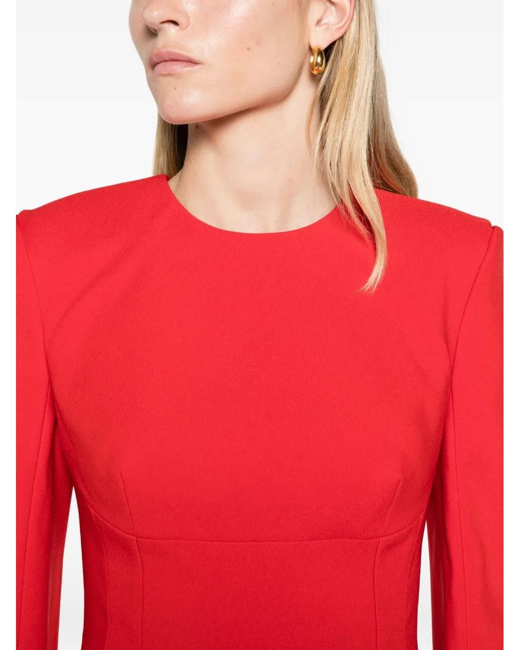 Solace London Red The Corday Maxi Dress