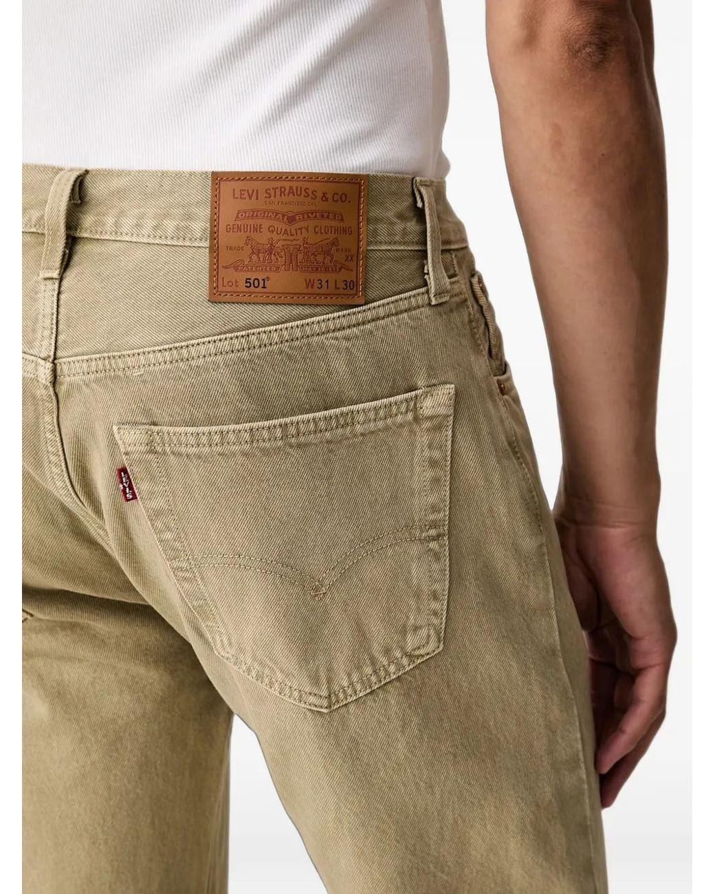 Vaqueros 501 Levi's de hombre de color Natural