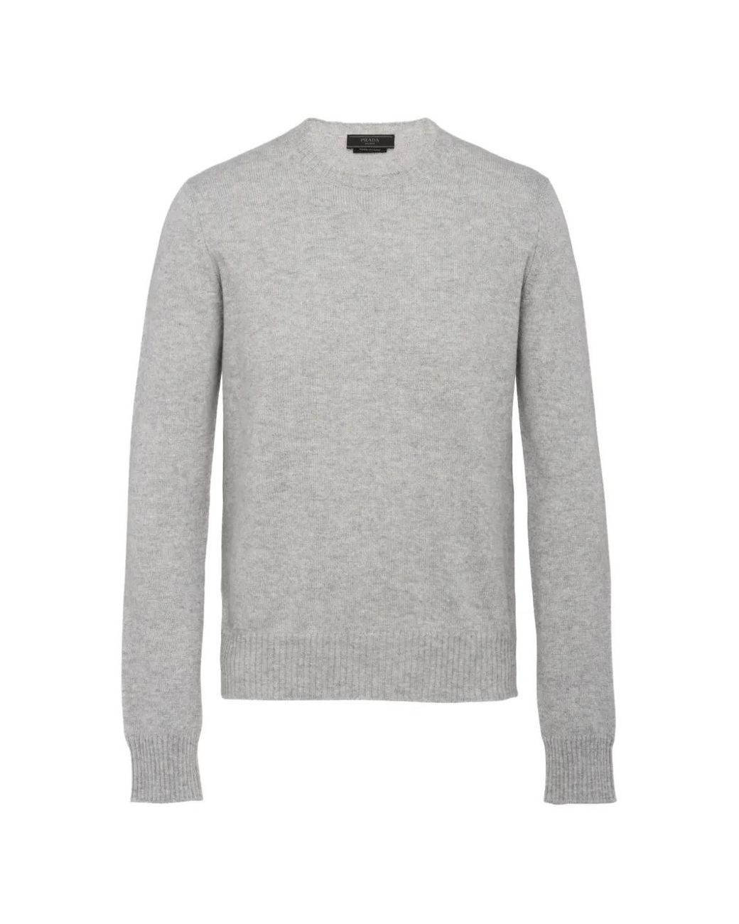 Prada Gray Cashmere Sweater for men