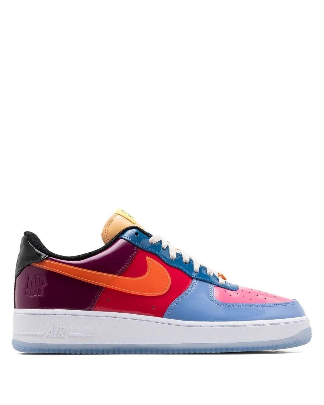 Nike Red X Undefeated Air Force 1 Low "Multi Patent" Sneakers