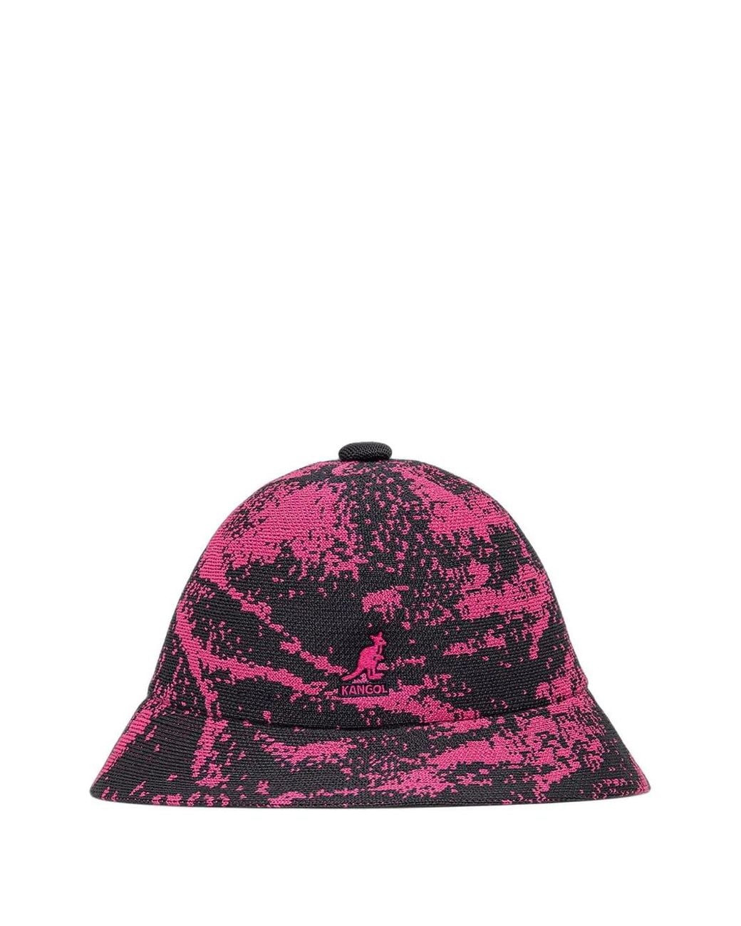 Kangol Purple Abstract-Pattern Bucket Hat