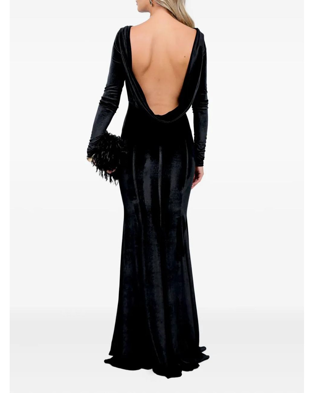 ROSERRY Black New York Long-Sleeve Maxi Dress