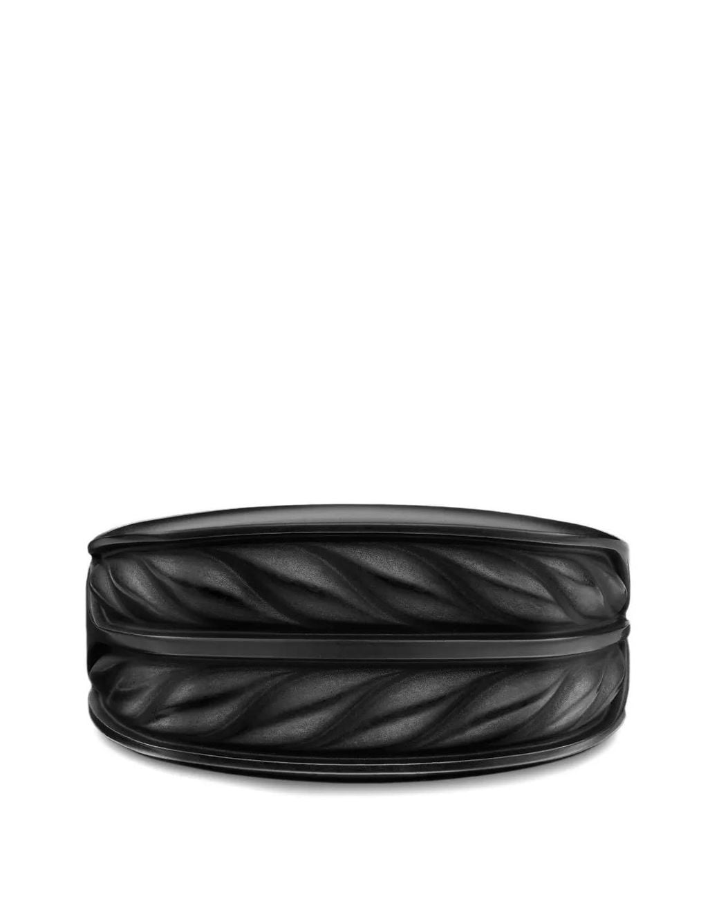 David Yurman Black Chevron Three Sided Signet Ring for men