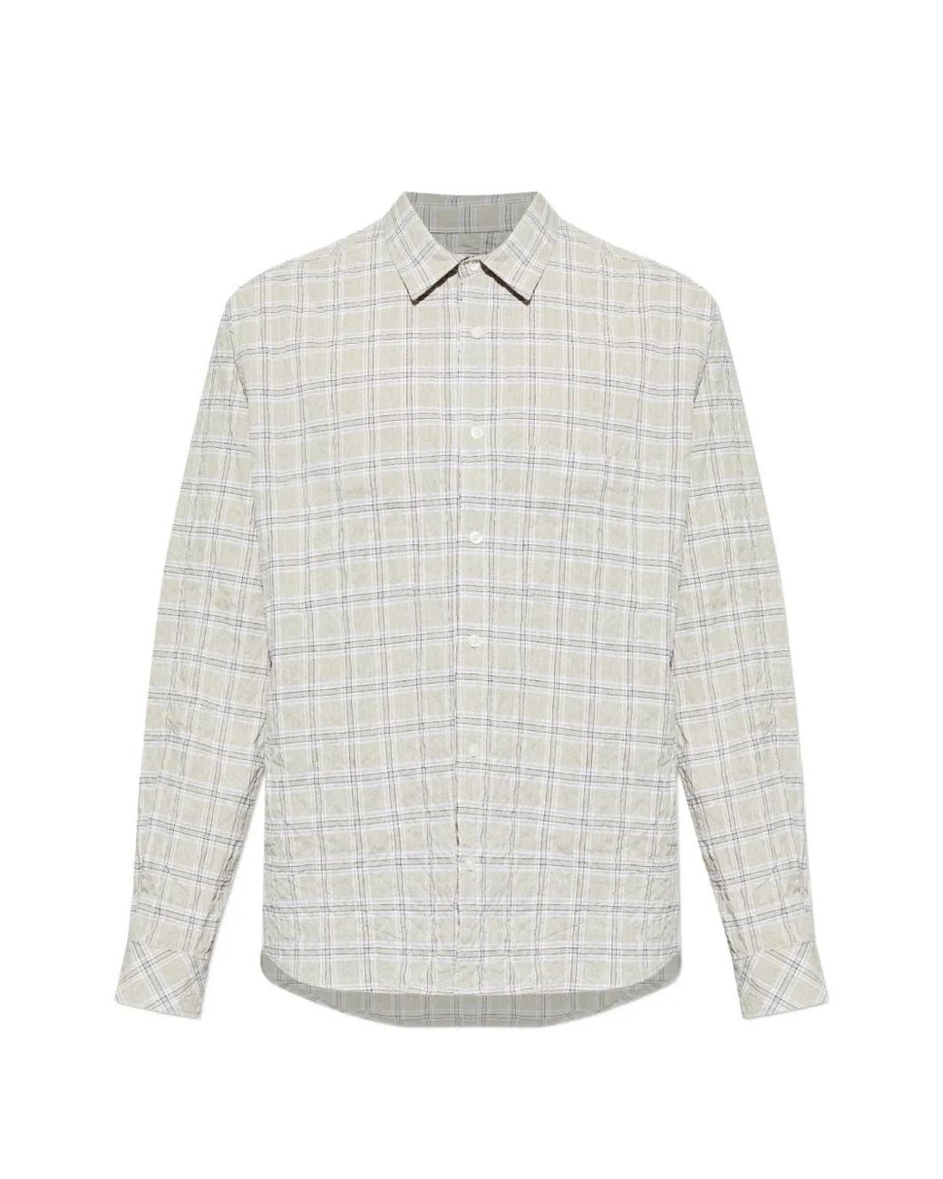 Samsøe & Samsøe White Chemise À Carreaux for men