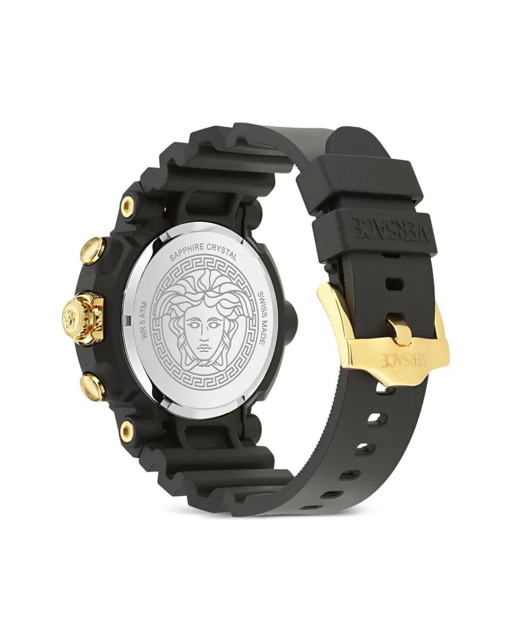 Versace Real Active Chrono Armbanduhr 45Mm in Black für Herren