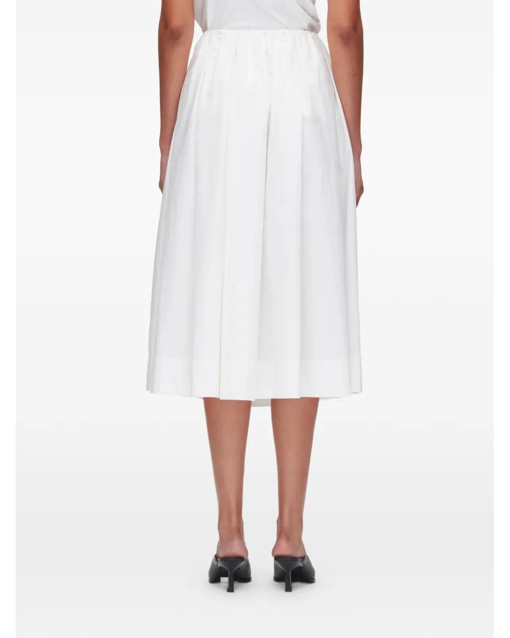 3.1 Phillip Lim White Belted Midi Skirt