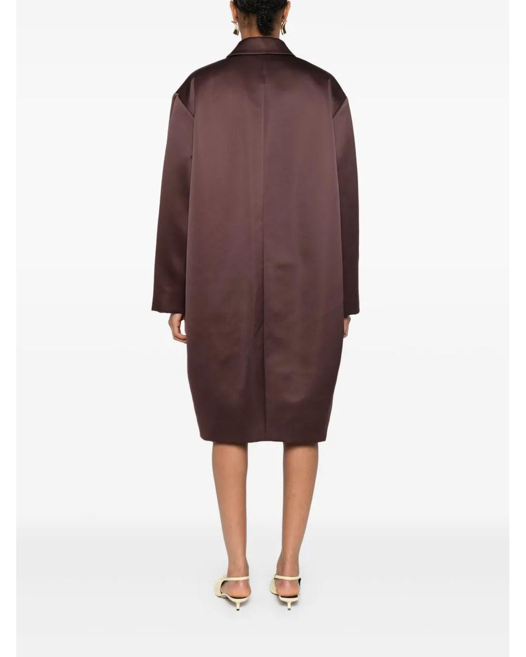 Philosophy Di Lorenzo Serafini Purple Satin Coat