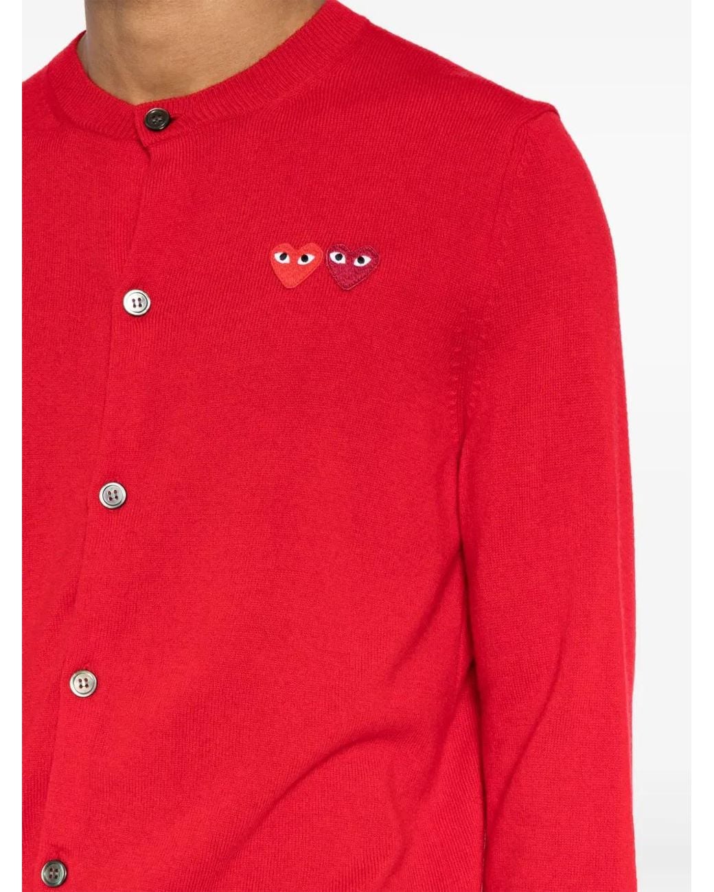 COMME DES GARÇONS PLAY Embroidered Cardigan