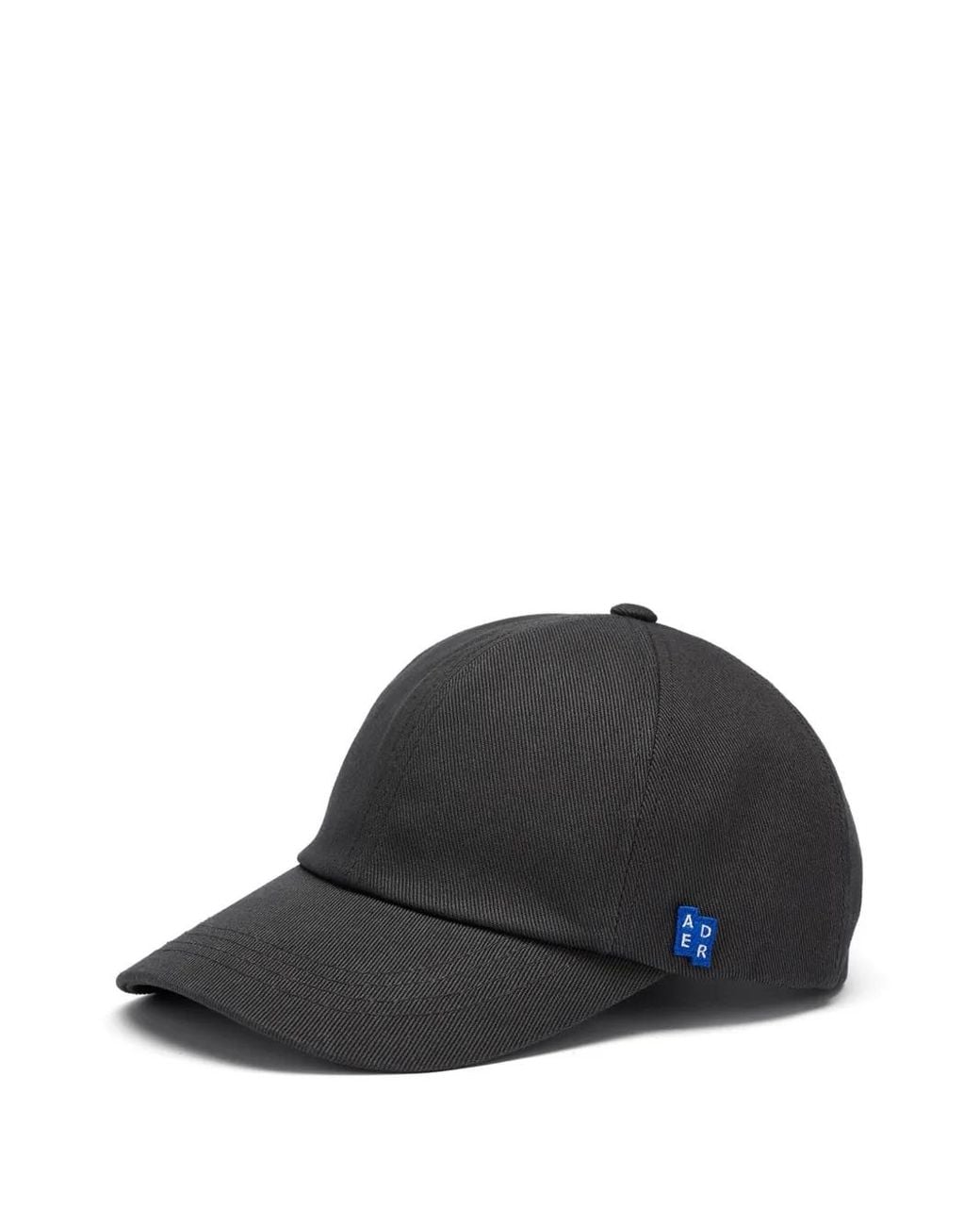 Adererror Black Logo-Patch Cap