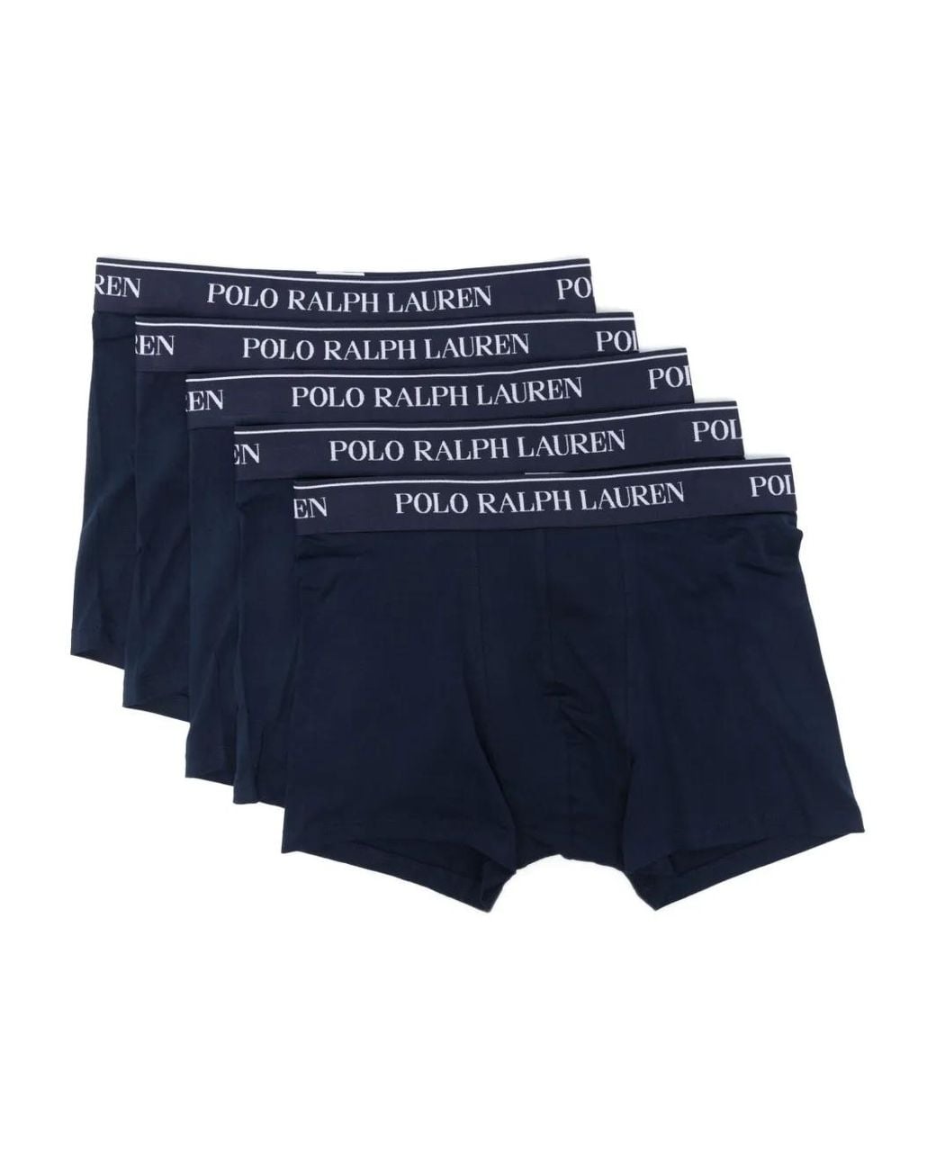 Polo Ralph Lauren Blue Logo-Waistband Boxers (Set Of Five) for men