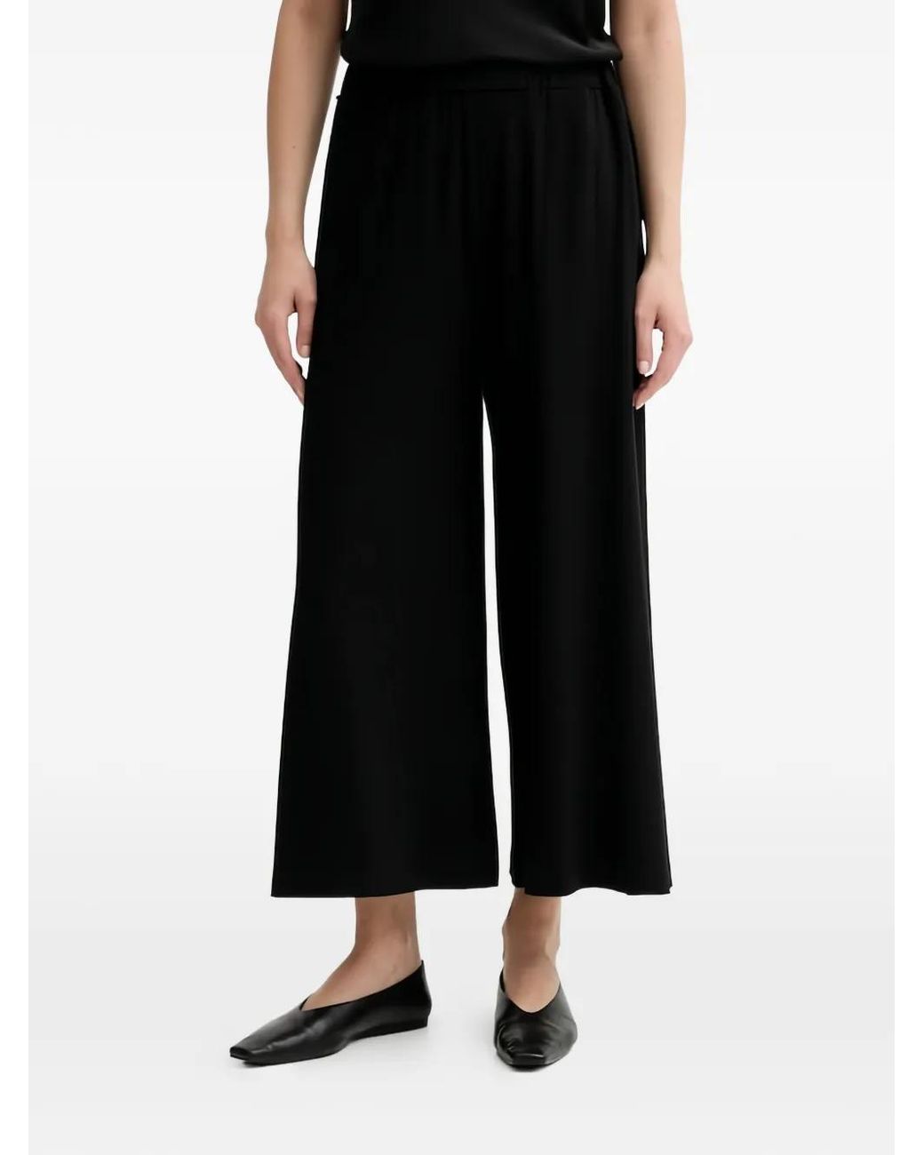 Marc O' Polo Black Wide-Cut Trousers