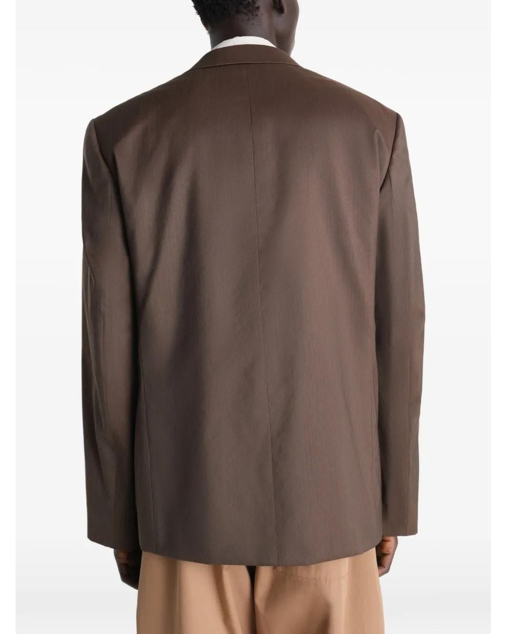 Lemaire Brown Single-Breasted Blazer for men