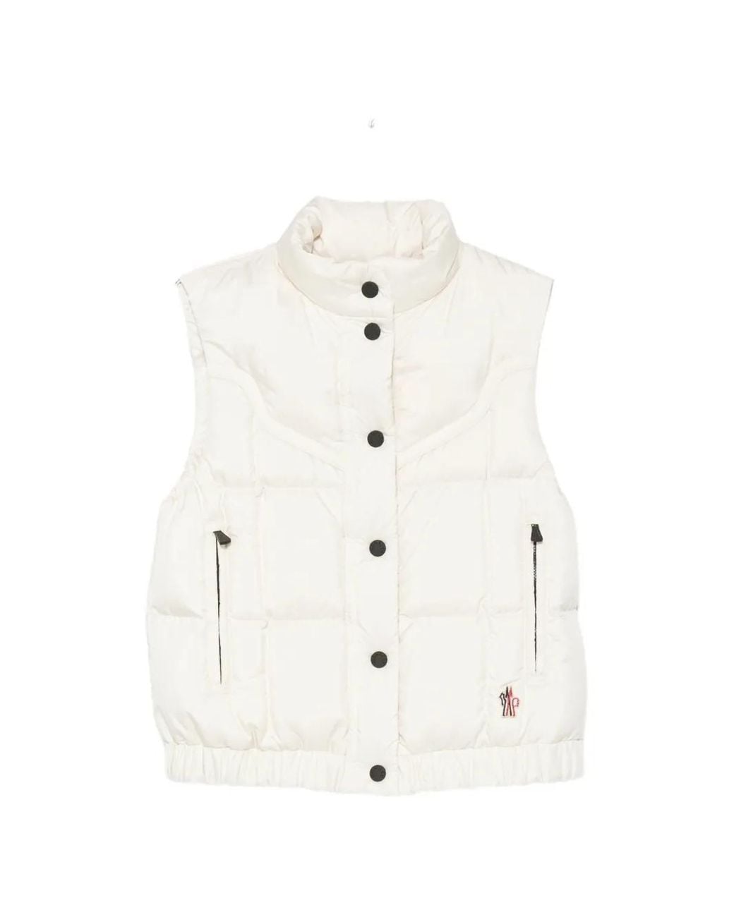 Moncler White Doucy Quilted Gilet