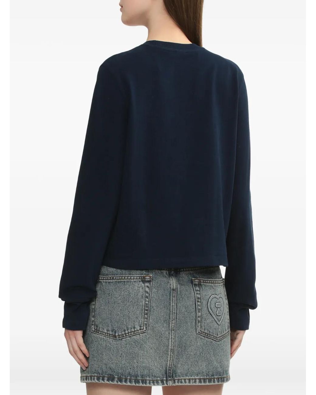 A Bathing Ape Blue Baby Doddy Long-Sleeved T-Shirt