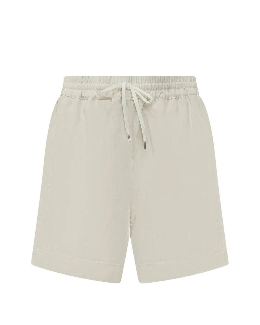 Studio Nicholson White Karya Elasticated Drawstring Shorts