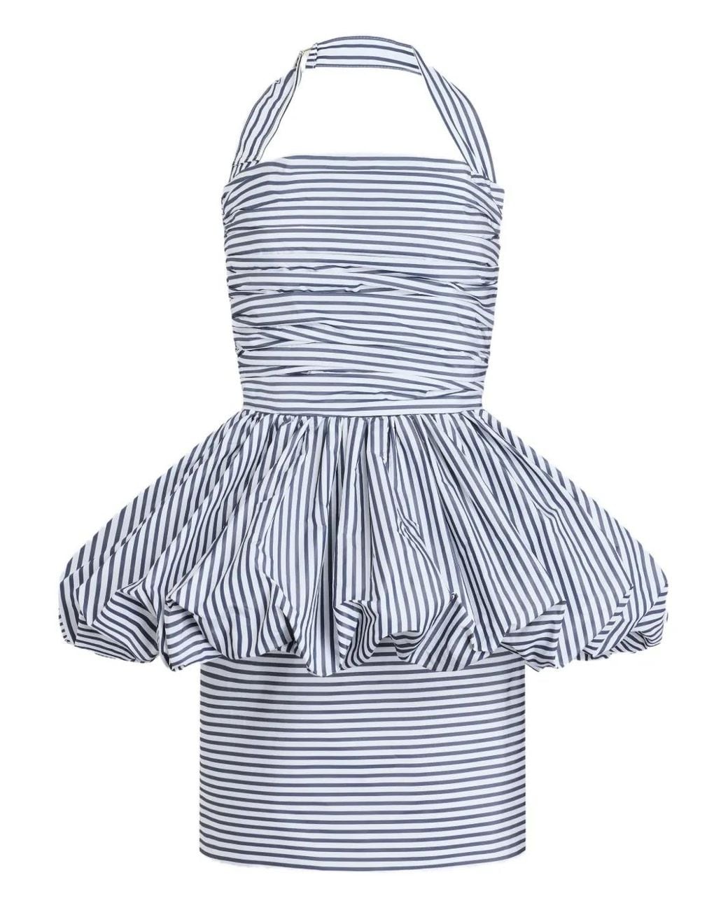 Patou Blue Halterneck Mini Dress