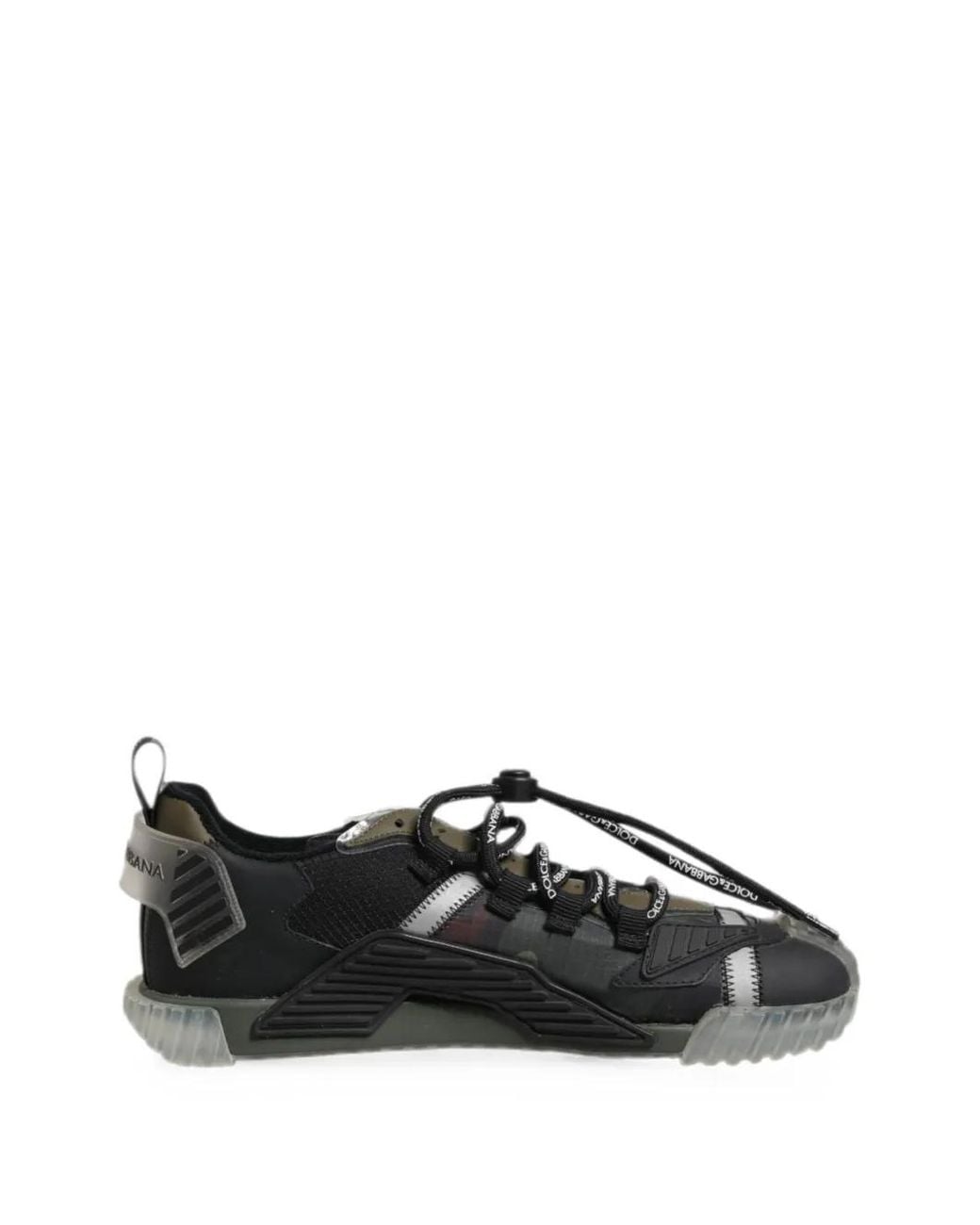 Dolce & Gabbana Black Ns1 Camo-Print Sneakers for men