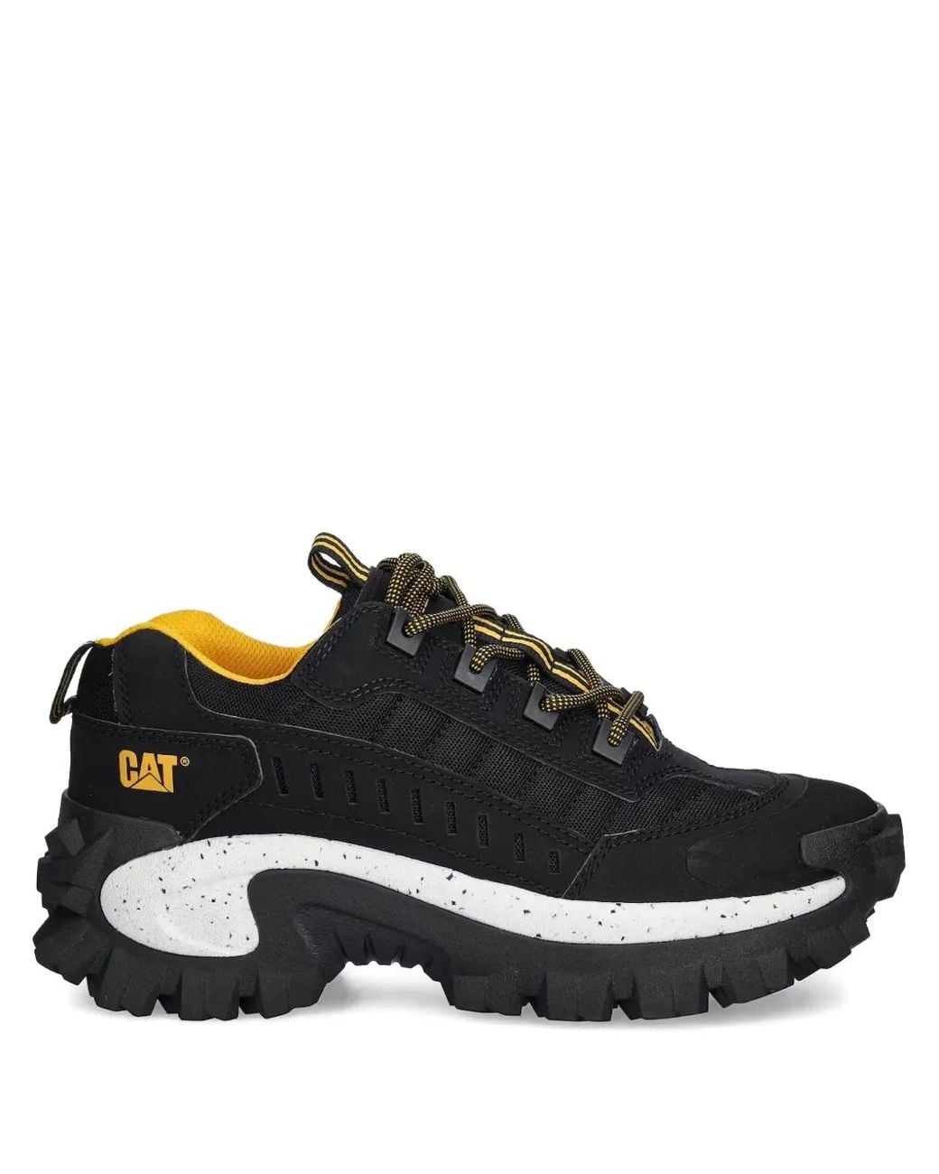 Caterpillar Black Intruder Lace-Up Chunky Sneakers for men