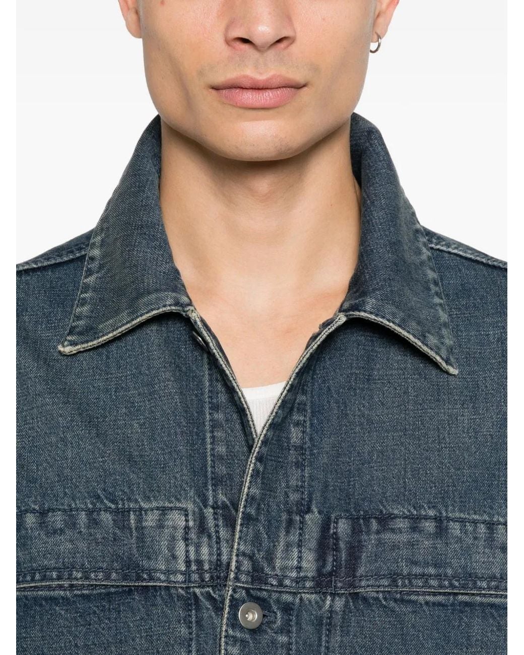 Chaqueta Vaquera Con Bolsillos Y Botones Jil Sander de hombre de color Blue