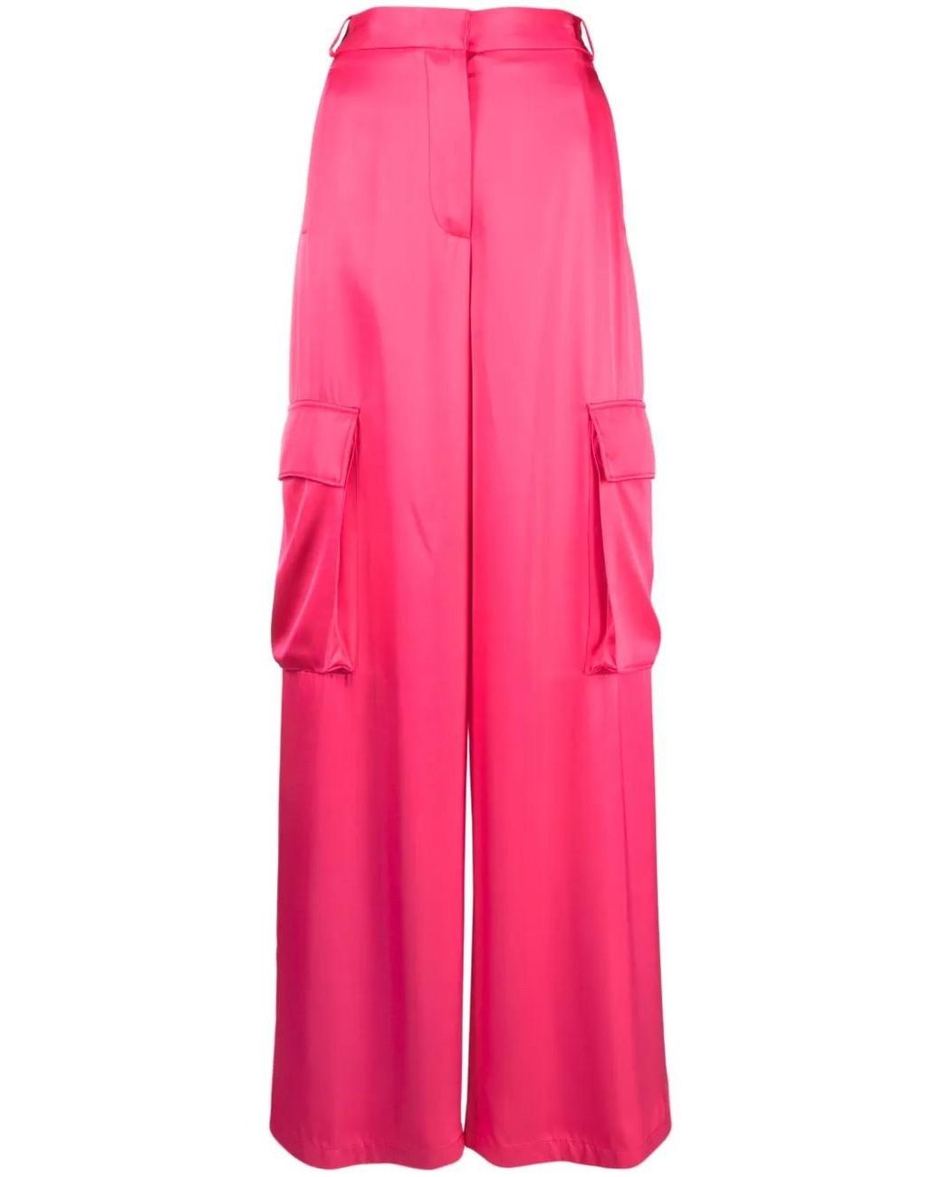 Versace Pink Satin Cargo Pants