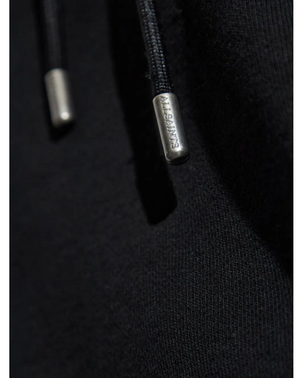 AllSaints Blue Milo Cotton Hoodie for men