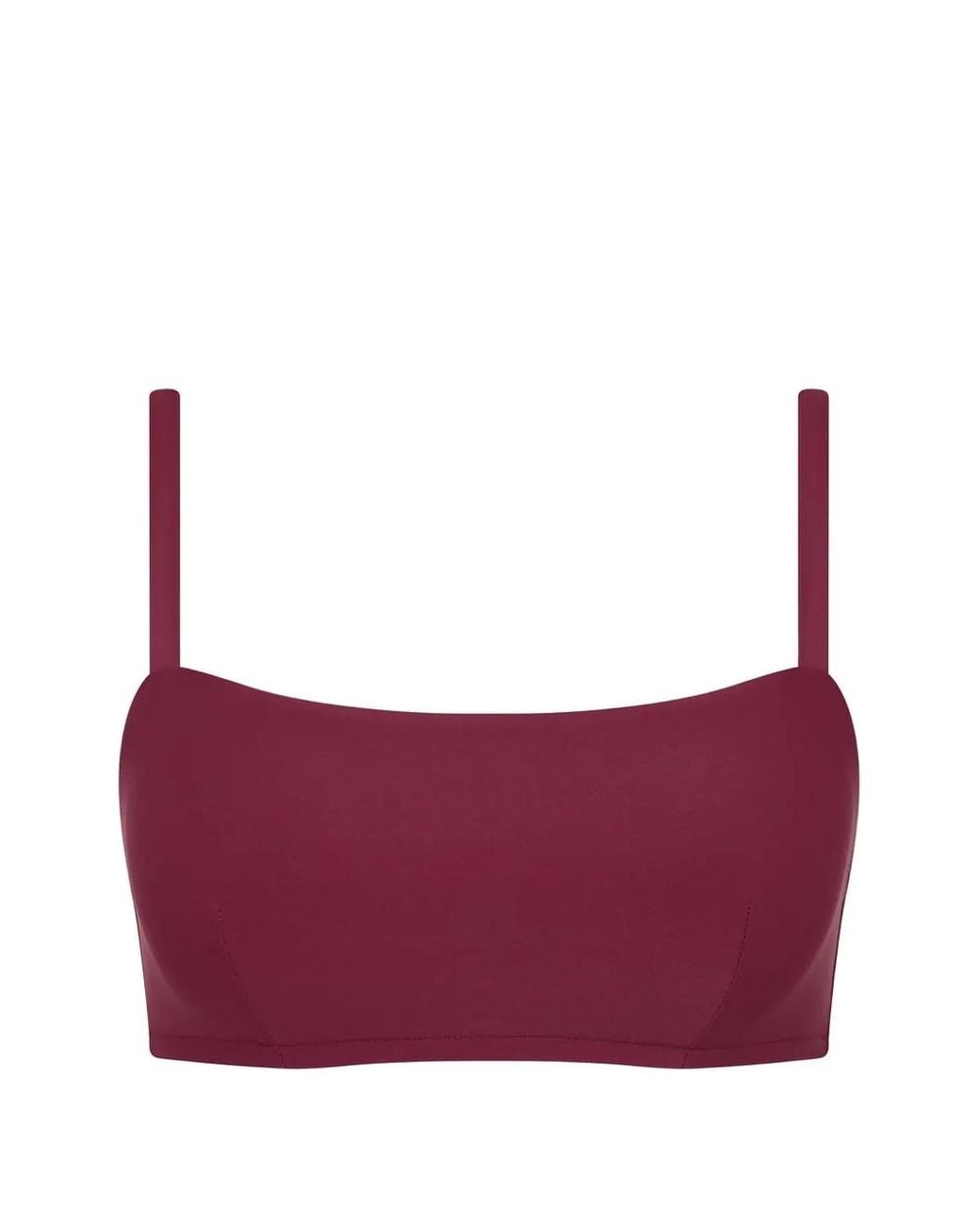 Bondi Born Purple Anja Square-Neck Bikini Top