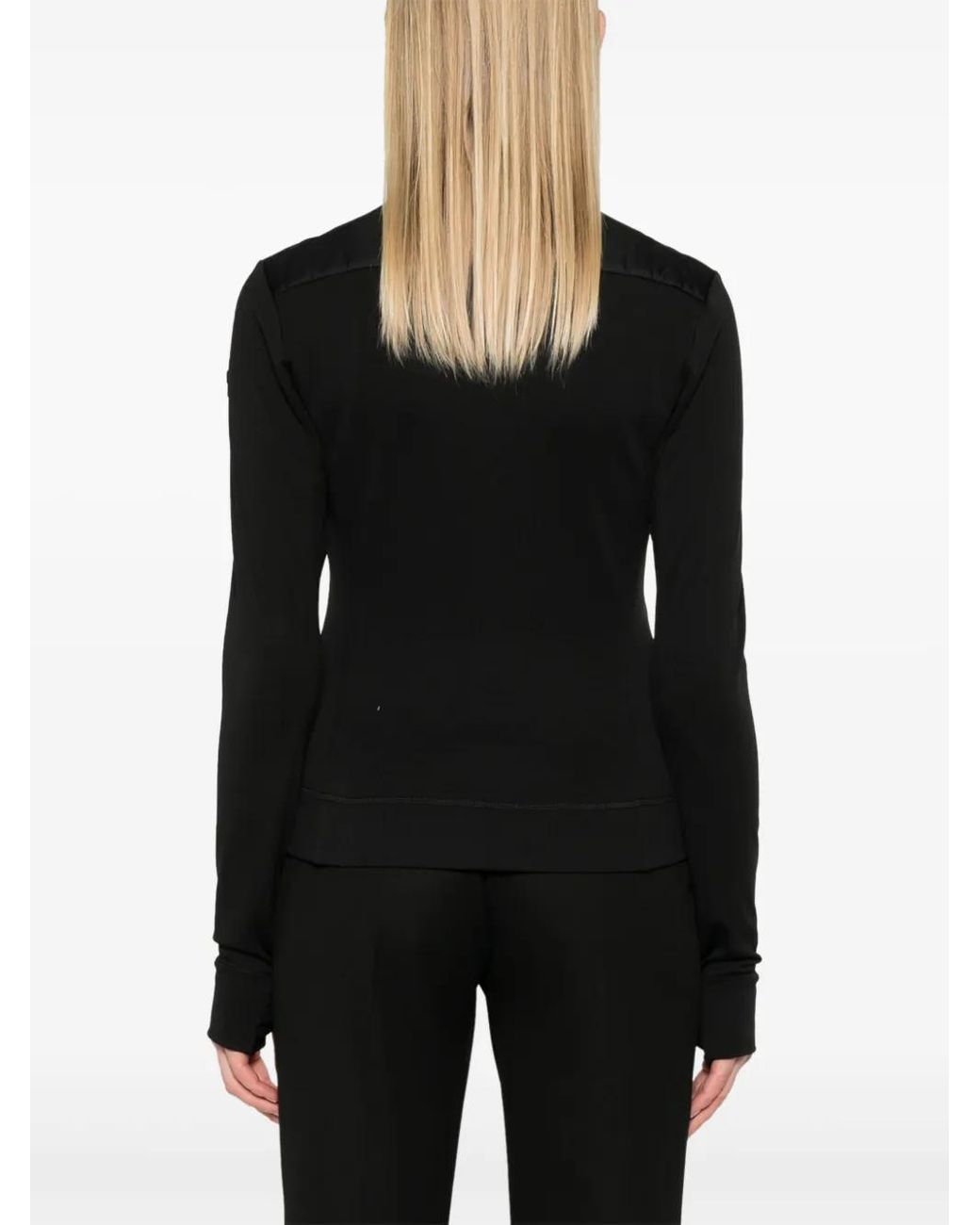 Moncler Black Padded Polartec Sweatshirt