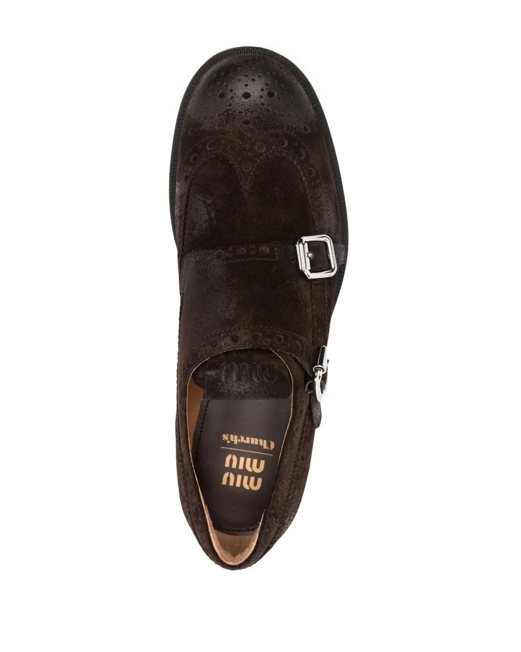 Miu Miu Brown X Church's Leather Brogues