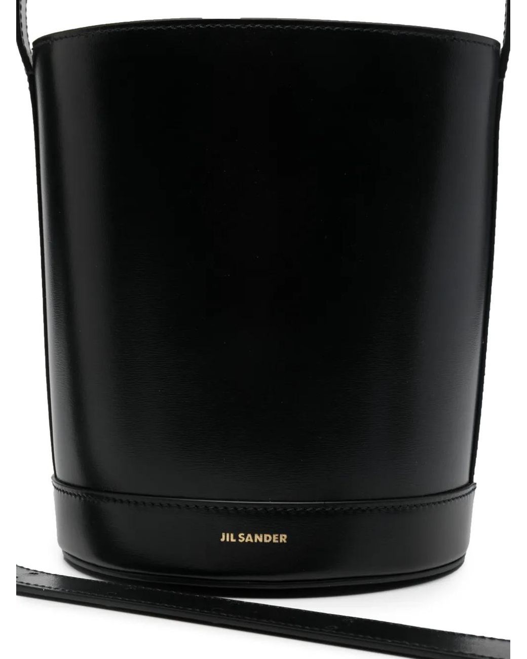 Borsa A Secchiello Cannolo Con Logo di Jil Sander in Black