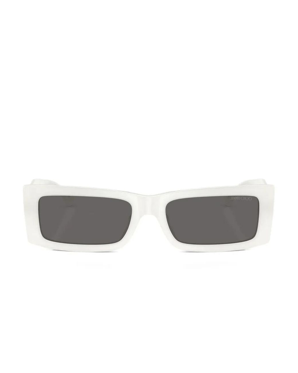 Jimmy Choo Gray Rectangle-Frame Sunglasses